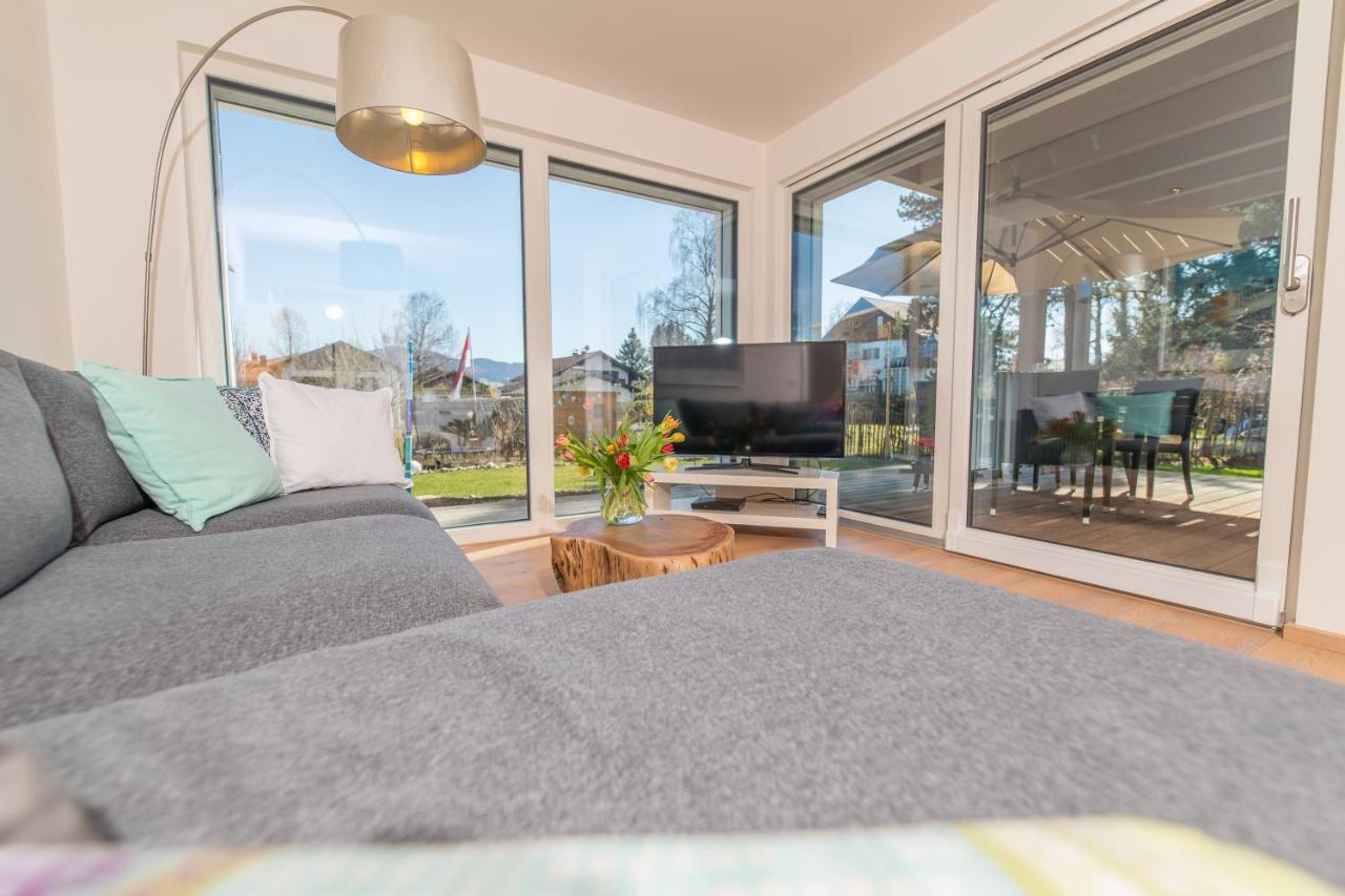 Helle Wohnung Mit Bergblick & Eigener Terrasse Bad Tolz Luaran gambar