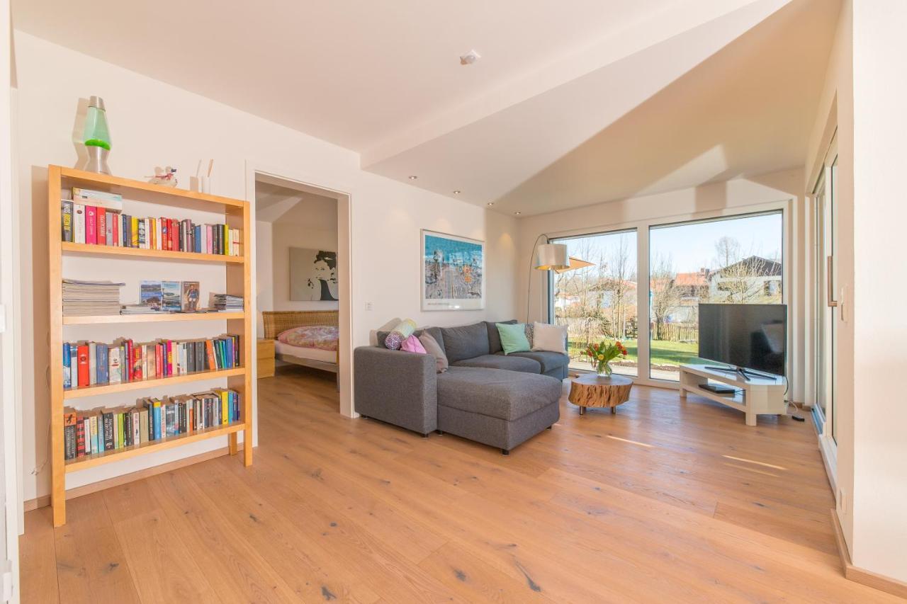 Helle Wohnung Mit Bergblick & Eigener Terrasse Bad Tolz Luaran gambar