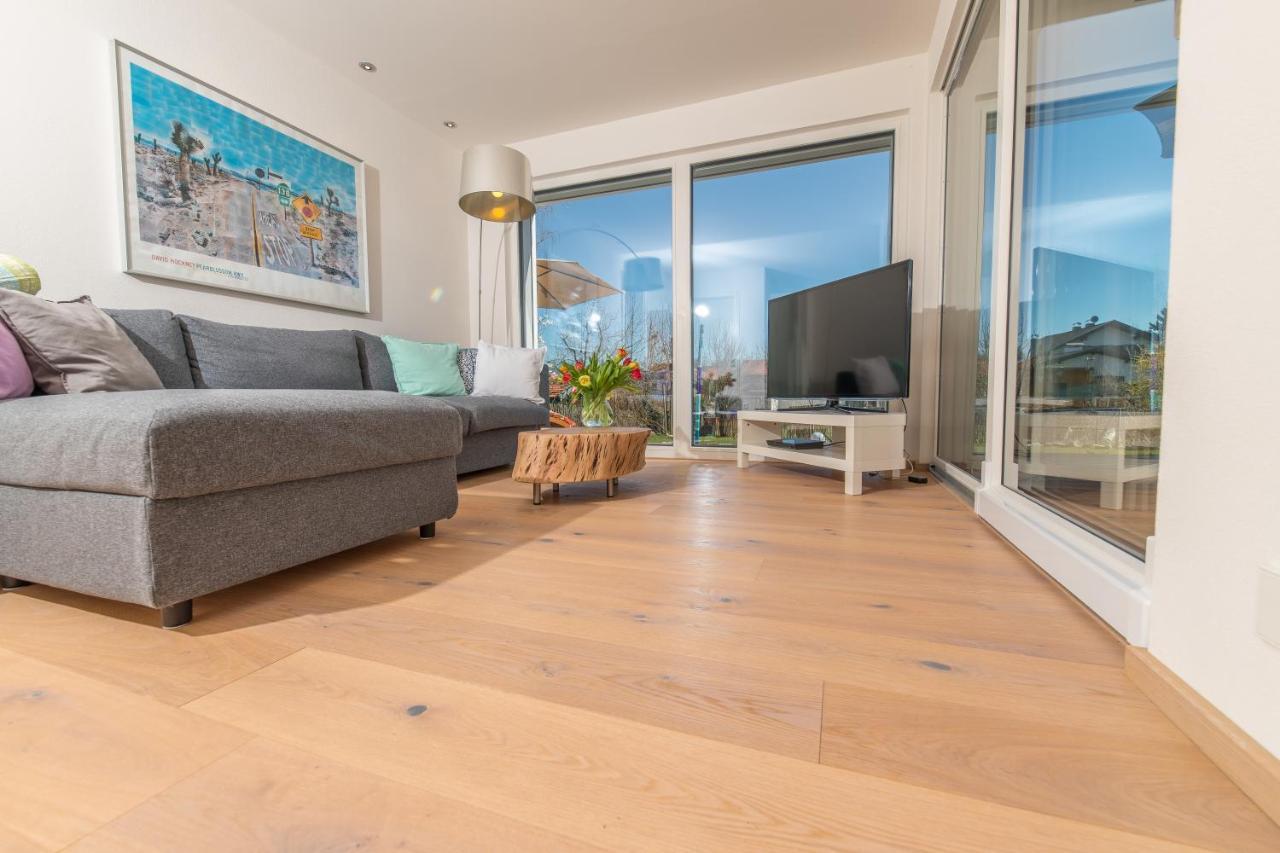 Helle Wohnung Mit Bergblick & Eigener Terrasse Bad Tolz Luaran gambar