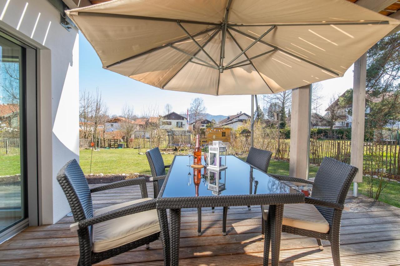 Helle Wohnung Mit Bergblick & Eigener Terrasse Bad Tolz Luaran gambar