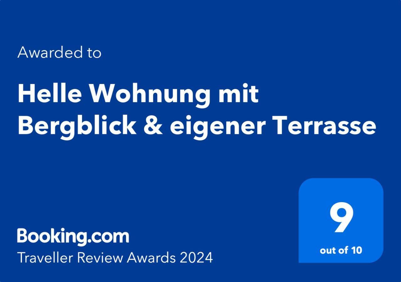 Helle Wohnung Mit Bergblick & Eigener Terrasse Bad Tolz Luaran gambar